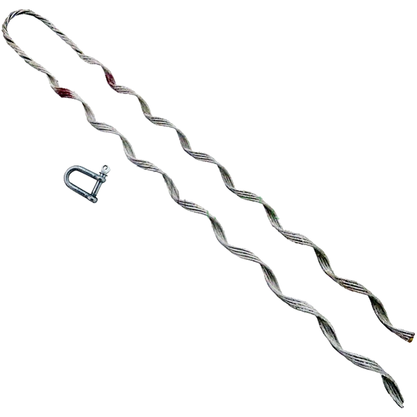 Зажим натяжной спиральный НСО, d=12.9-14.1 мм, 6 кН