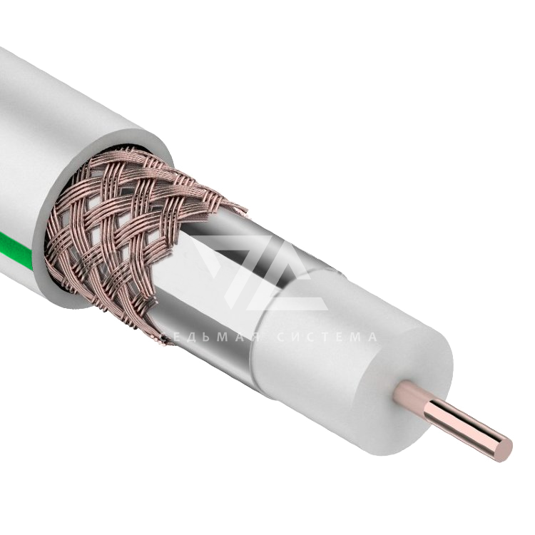 Кабель SAT 703 B CU/Al/CU Proconnect, белый, 100 м