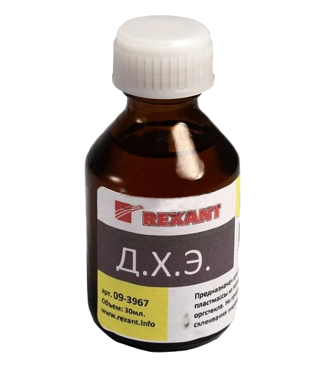 Клей для пластмассы Дихлорэтан 30мл Rexant