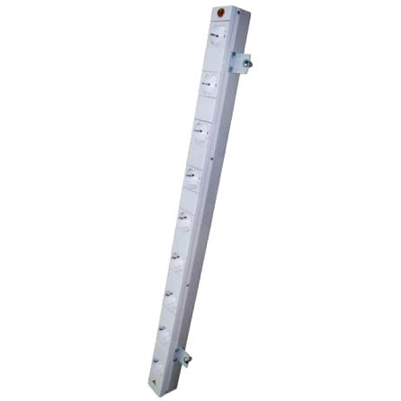 Блок розеток вертикальный в стойку Ижтехноком, вых:9-ЕВРО, вх:шнур с вилкой АС