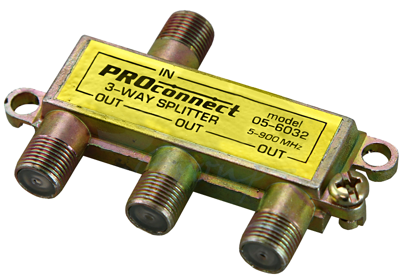 Делитель на 3 под F разъем 5-900 МГц Rexant