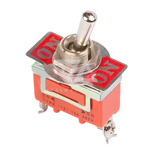 Тумблер однополюсный 250V 15А (3c) ON-ON (KN-102) Rexant
