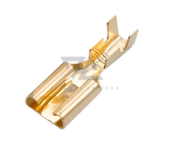 Клемма изолированная плоская (гнездо) DJ623-Е6.3С Rexant, 100 шт/упак