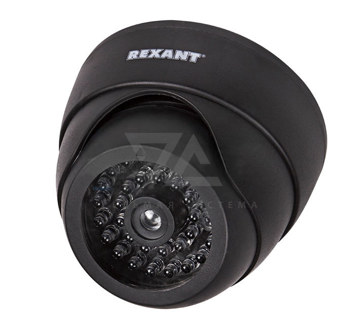 Муляж внутренней купольной видеокамеры с вращающимся объективом и светодиодом Rexant