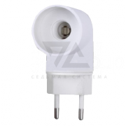 Переходник сетевой цокольный AC 220V-E14 Rexant, с выключателем - 