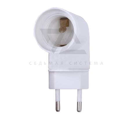 Переходник сетевой цокольный AC 220V-E27 Rexant, с выключателем