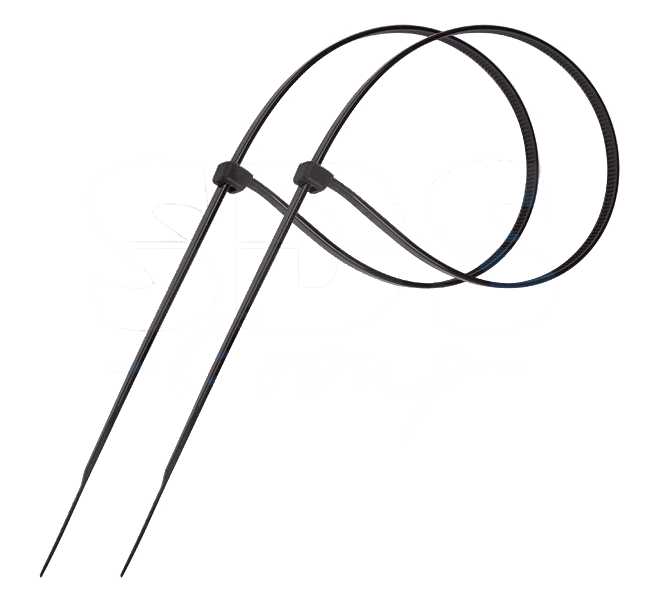 Хомут 200 мм x 2.5 мм Proconnect, черный, 100 шт