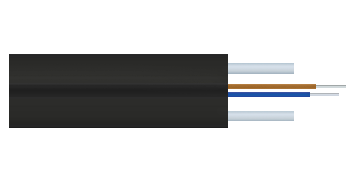 Кабель оптический X-Line FTTx, 2 волокна G.657A1, стеклопруток, LSZH