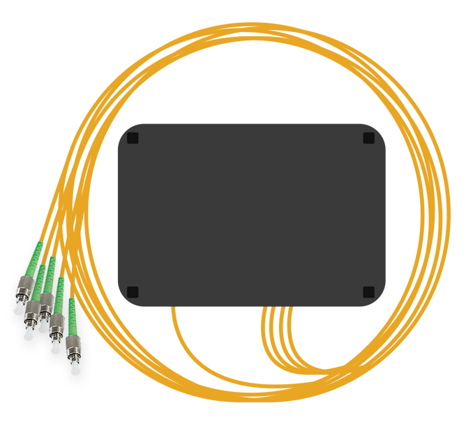Делитель оптический 1x4, 1310/1550, неравномерный, FC/APC