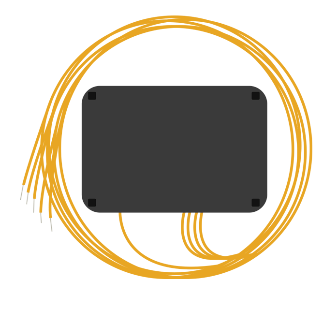 Делитель оптический 1x4, 1310/1550, равномерный, неоконцованный