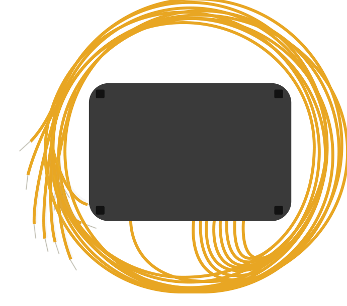 Делитель оптический 1x8, 1310/1550, равномерный, неоконцованный