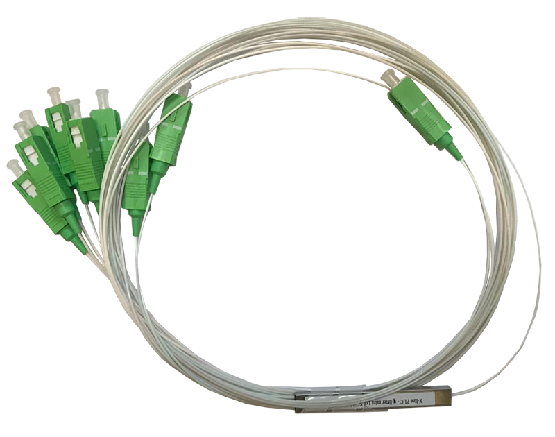 Делитель оптический PLC 1х8, миникорпус, SC/APC, 0, 9 мм, X-Line