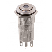 Кнопка антивандальная 12V 3А ON-OFF, фикс (5с), d=16 мм, красная - 