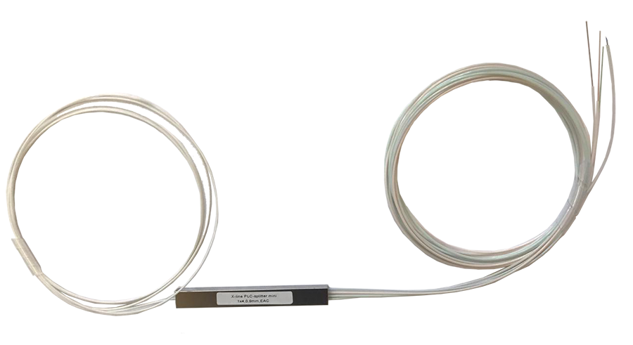 Делитель оптический PLC 1х4, миникорпус, неоконцованный, 0, 9 мм, X-Line