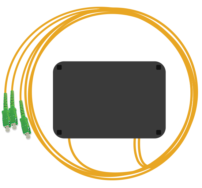 Делитель оптический PLC 1x2, 3 мм, SC/APC