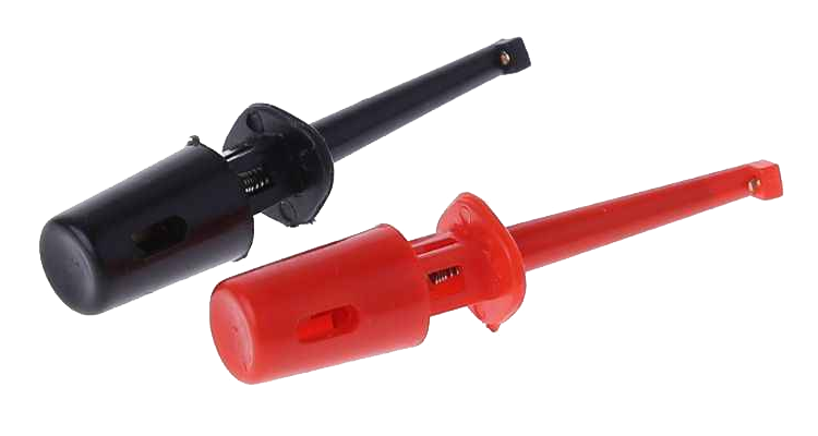 Зажим "крючок" Rexant, 40 мм, красный/черный