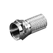 Разъем F(штекер) резьбовой на RG6 RIPO, 100 шт/упак - 