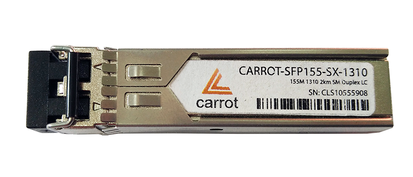 Модуль SFP Carrot, 155M, 1310, 2 км, 2xLC, DDM