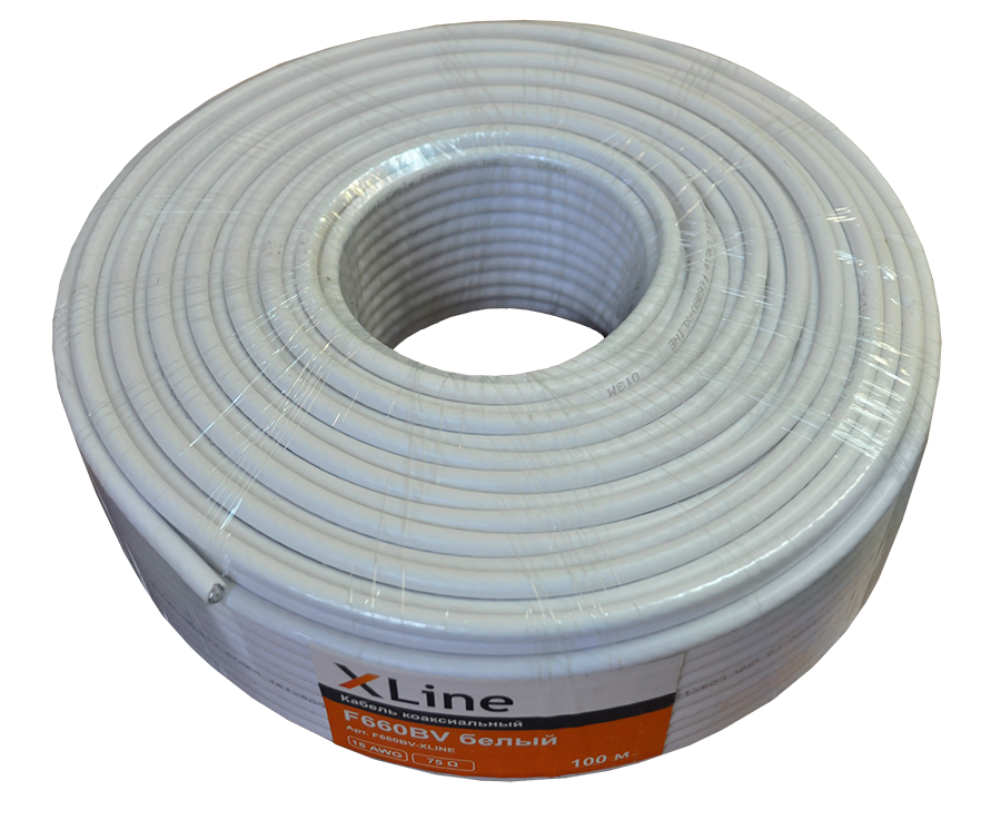 Кабель F660BV X-Line, белый, 100 м