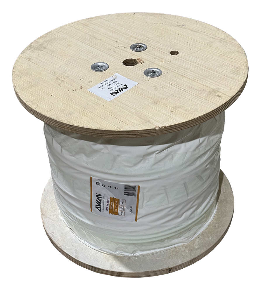 Кабель UTP 25PR 24AWG CAT5e Avlan LUX, 305 м