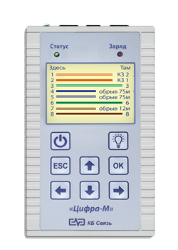 Тестер ADSL Цифра-М (ЮГ-М) + измеритель U/R/C/LAN КБ Связь
