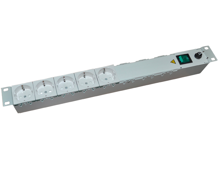 Блок розеток с выключателем Ижтехноком, выход: 5-ЕВРО, вход: АС1