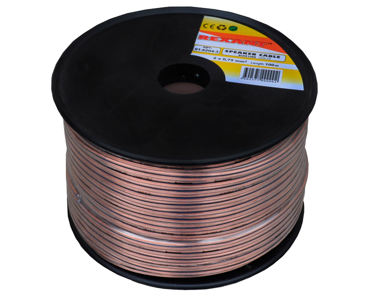 Кабель акустический BLUELINE 2 x 0.75 мм Rexant, 100 м