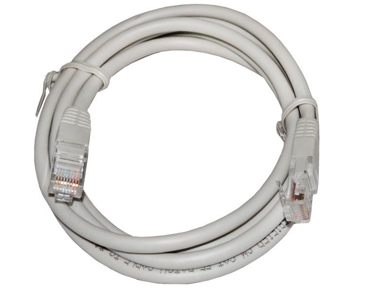 Патчкорд UTP 1.5 м Rexant, CAT5е, серый, литой