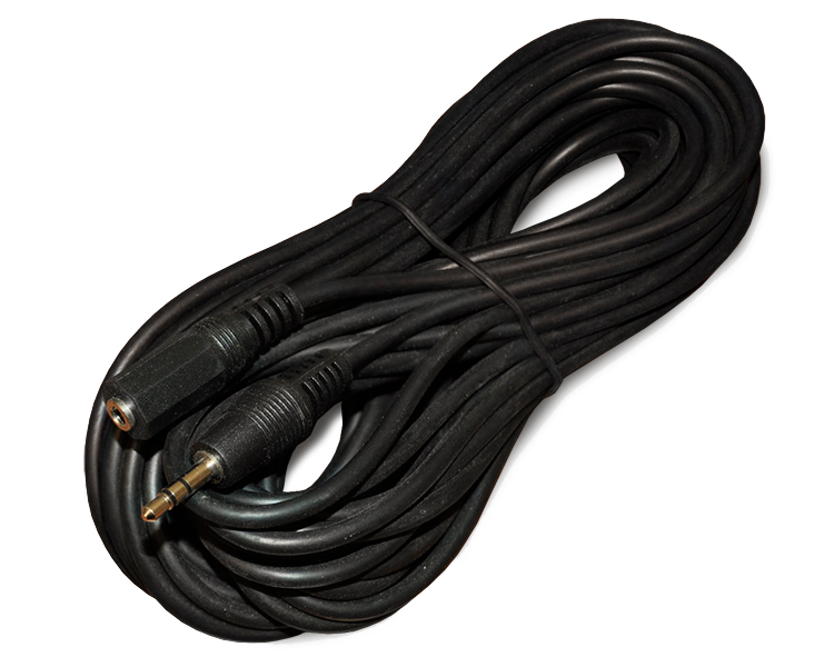 Шнур TRS(штекер) 3.5 мм - TRS(гнездо) 3.5 мм SILVER Rexant, 5 м