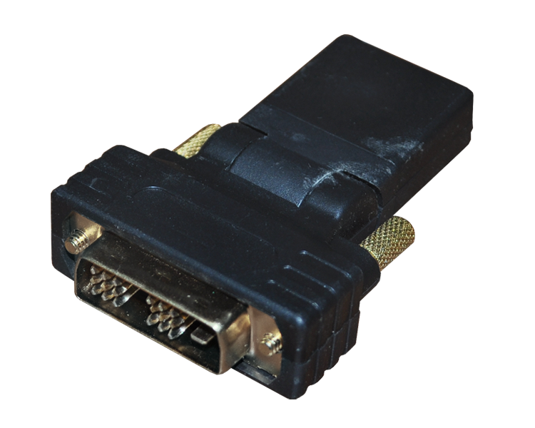 Переходник DVI(штекер) - HDMI(гнездо) Rexant, под углом 90°