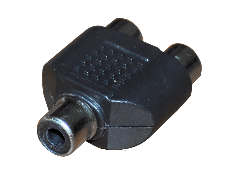 Переходник 1 RCA(гнездо) - 2 RCA(гнездо) Rexant