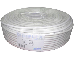 Кабель RG-6UW Digiflex, белый, 100 м