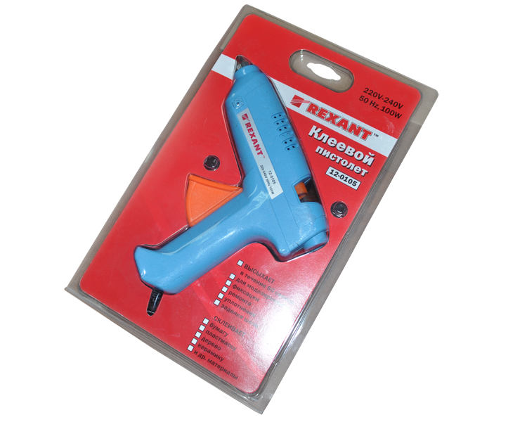 Пистолет клеевой большой 100 Вт Rexant