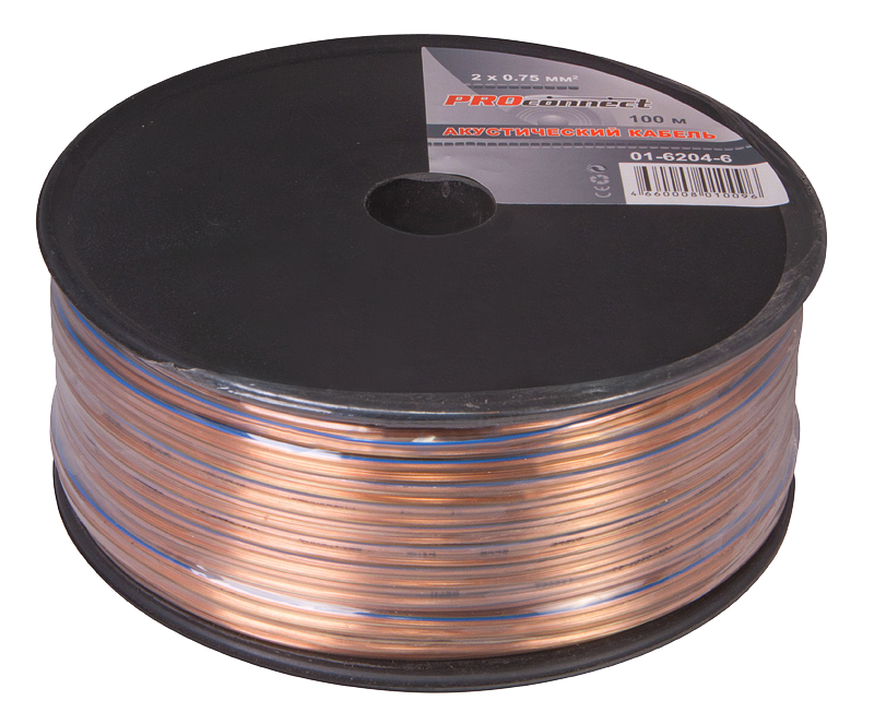 Кабель акустический BLUELINE 2 x 0.75 мм Proconnect, 100 м