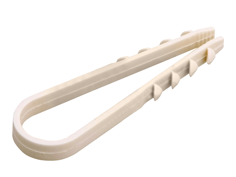 Дюбель-хомут 19-25 Rexant, белый, 100 шт