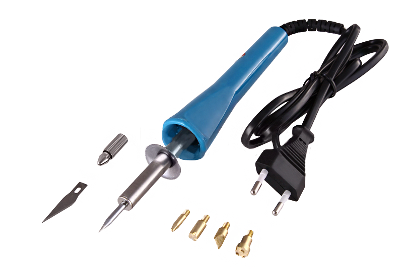 Паяльник-выжигатель 220 В/30 Вт Rexant, 6 насадок