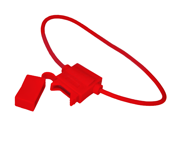 Держатель предохранителя прямоугольный Rexant, красный