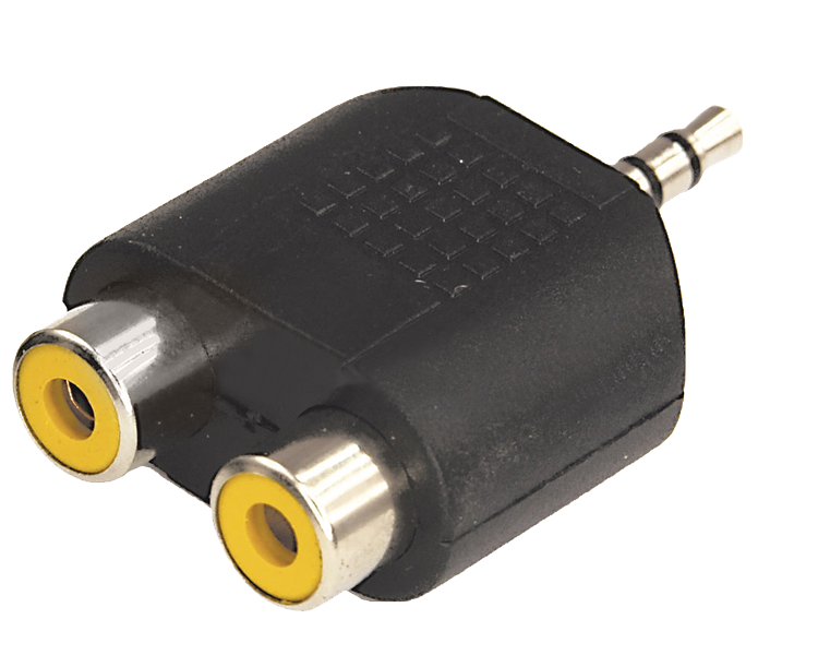 Переходник TRS(штекер) 3.5 мм - 2 RCA(гнездо) Rexant, стерео