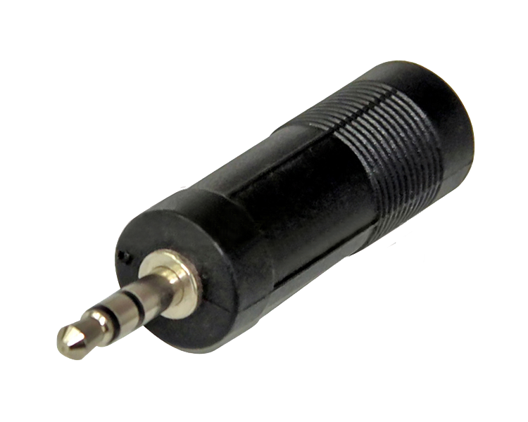 Переходник TRS(штекер) 3.5 мм - TRS(гнездо) 6.3 мм Rexant, стерео