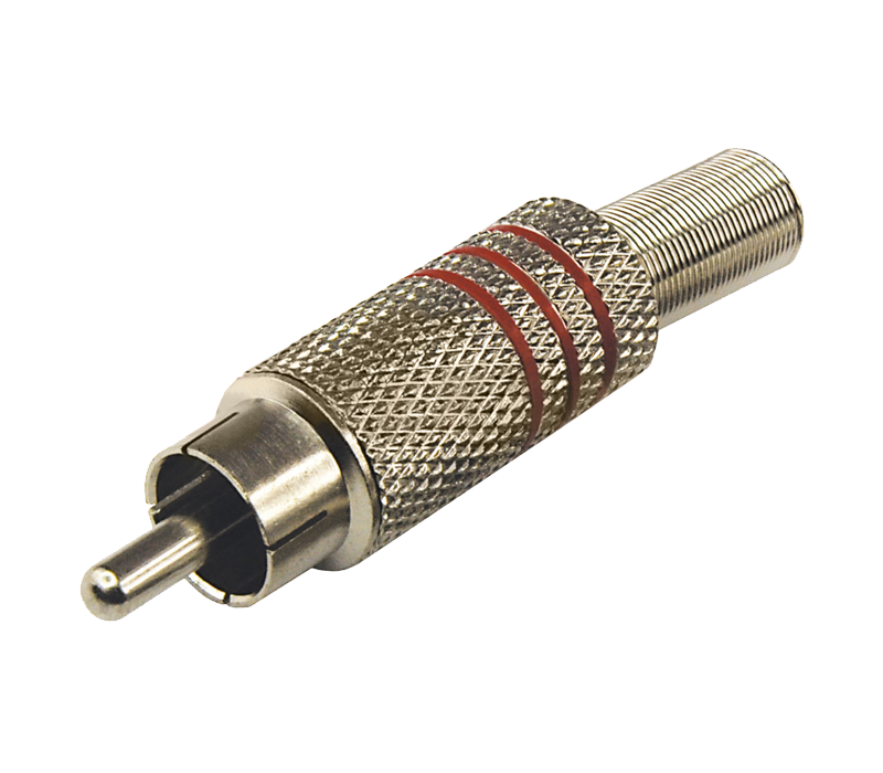 Разъем RCA(штекер) Rexant, металл, по винт