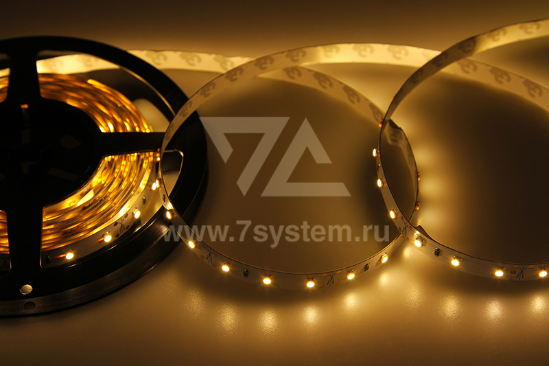 Лента LED открытая Neon-Night, IP23, SMD 3528, 60 диодов/м, 12 В, цвет теплый белый