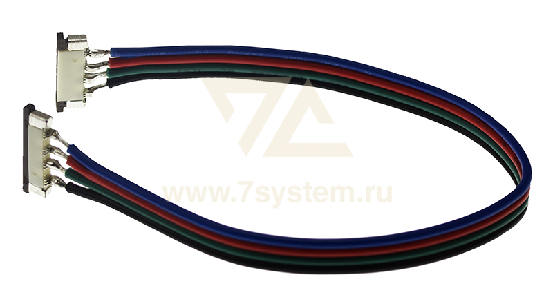 Коннектор соединительный для RGB светодиодных лент без влагозащиты, шириной 10 мм