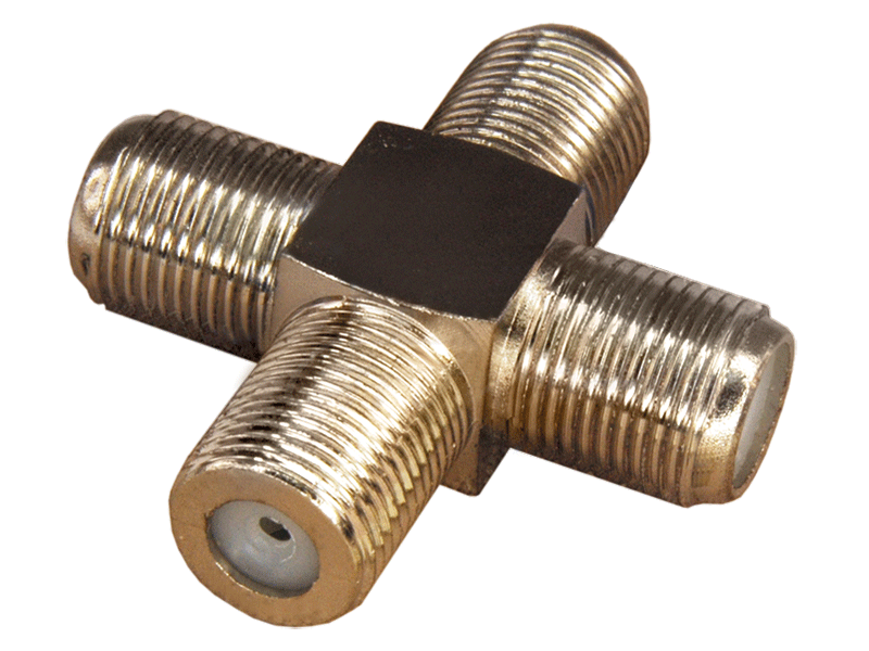 Переходник F(4 гнезда) F-тройник Proconnect, 50 шт/упак